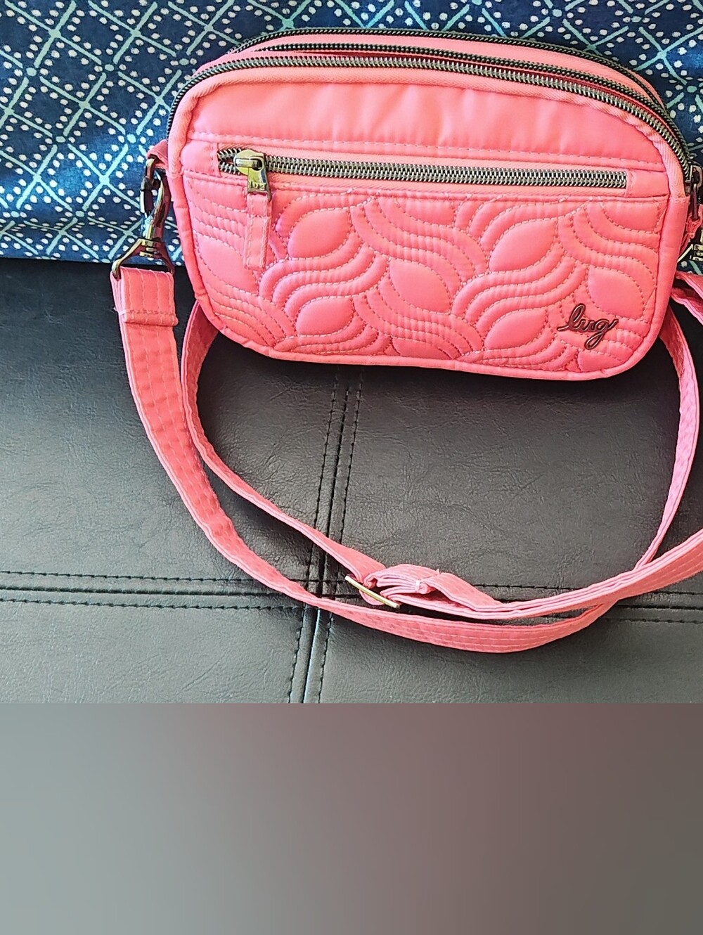 RARE DISCONTINUED Lug Super Coupe Watermelon w/ Popsicle Pink Lining